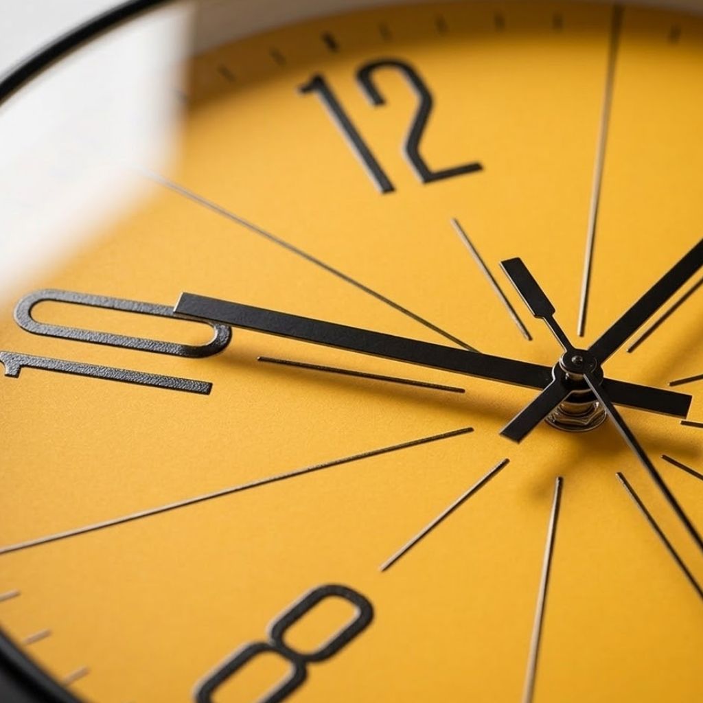 Modern Wall Clock – Silent Quartz with Abstract Design, Multiple Sizes