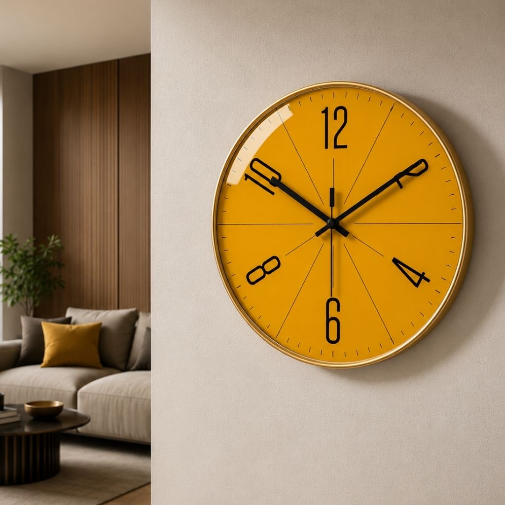 Modern Wall Clock – Silent Quartz with Abstract Design, Multiple Sizes