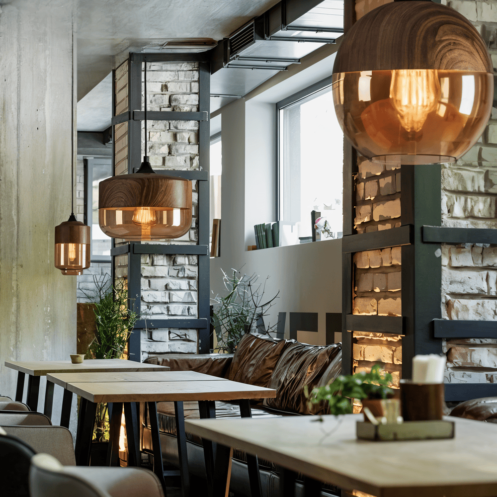 Nordic Ceiling Light – Retro Glass Design with Adjustable Height and Cozy Lighting