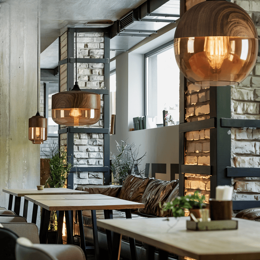 Nordic Ceiling Light – Retro Glass Design with Adjustable Height and Cozy Lighting