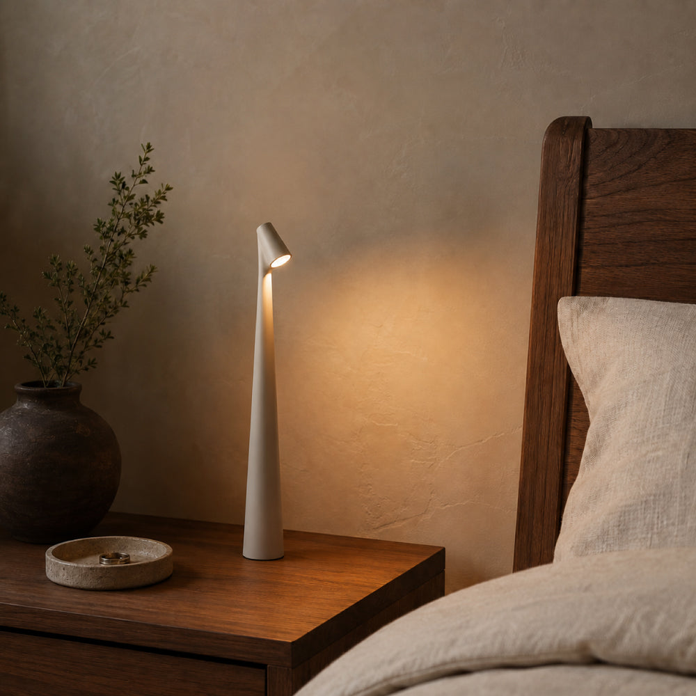 Nordic Minimalist LED Table Lamp – Cordless and Dimmable