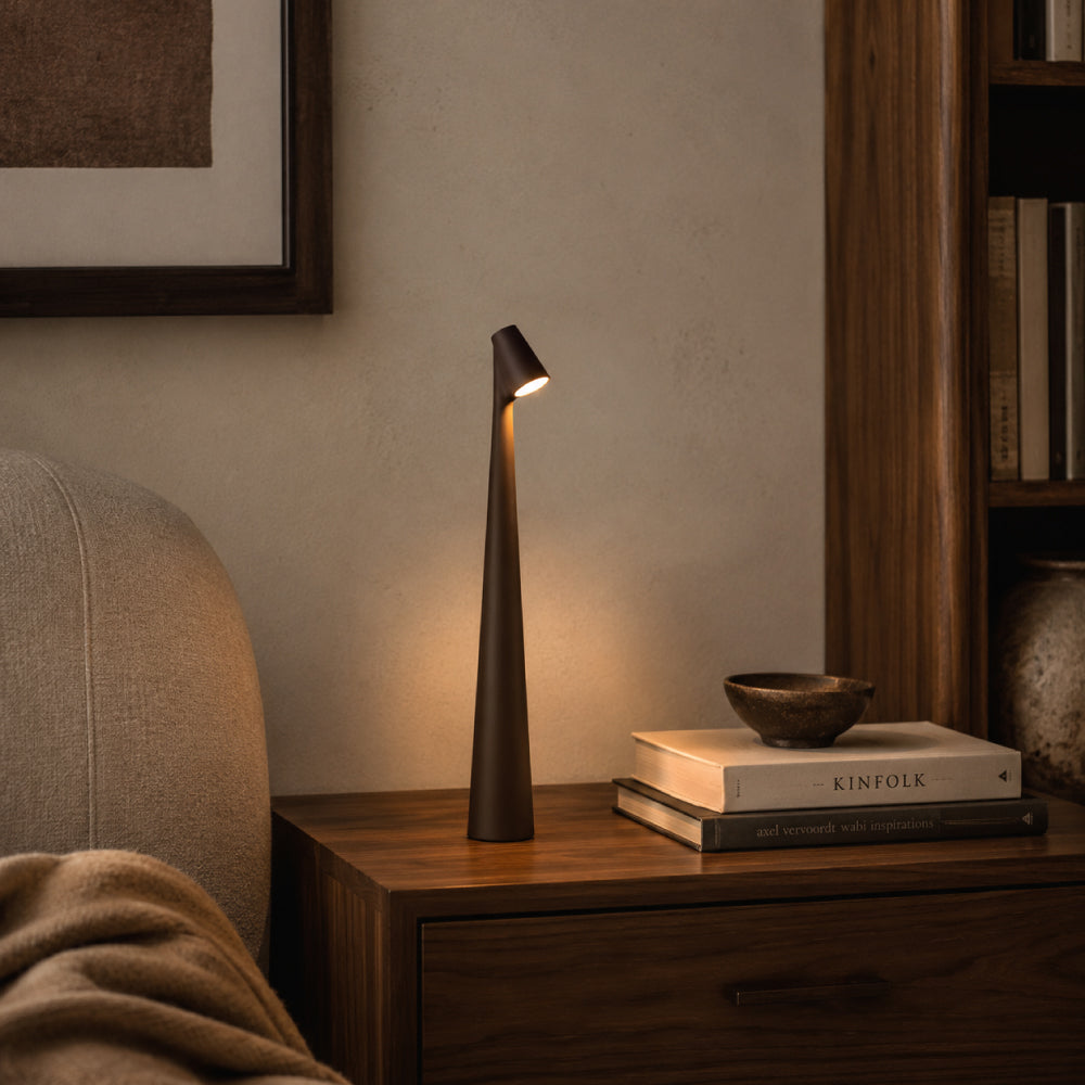 Nordic Minimalist LED Table Lamp – Cordless and Dimmable