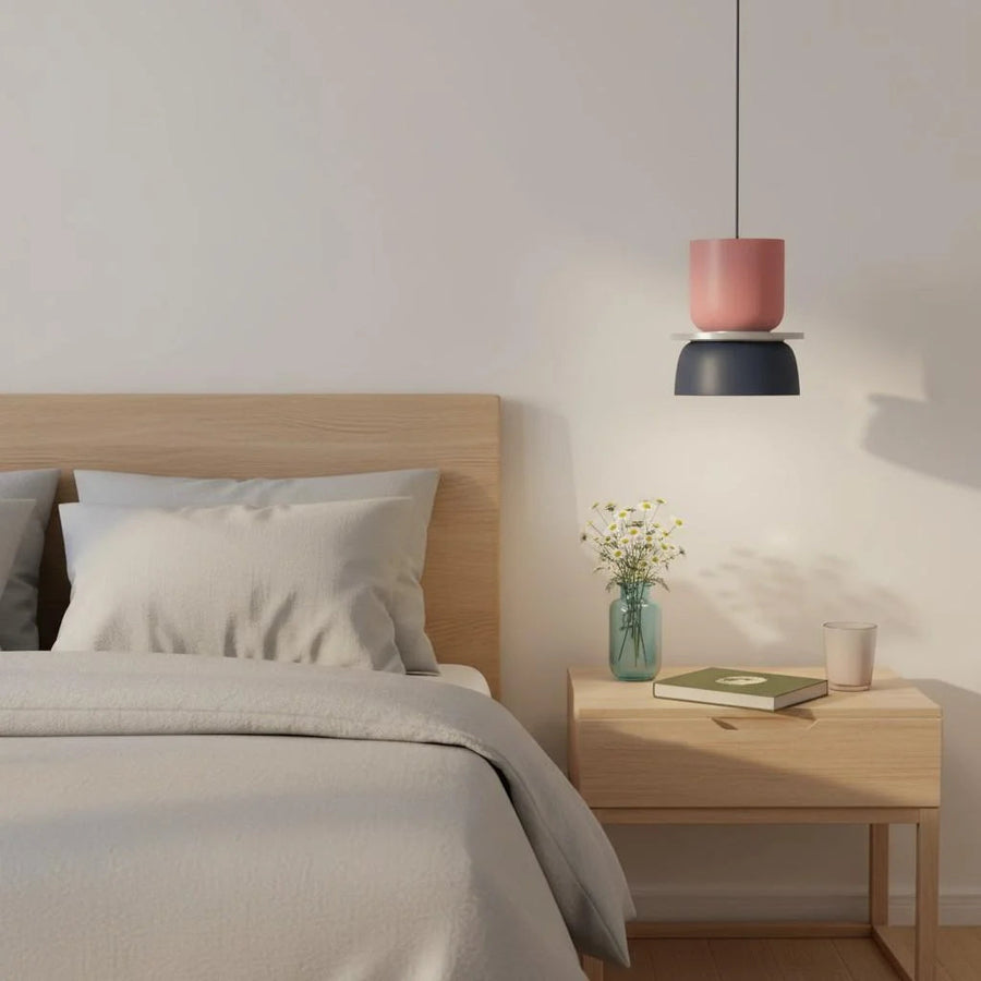 Nordic Dining Pendant Light – Colorful Bowls in Layered Design
