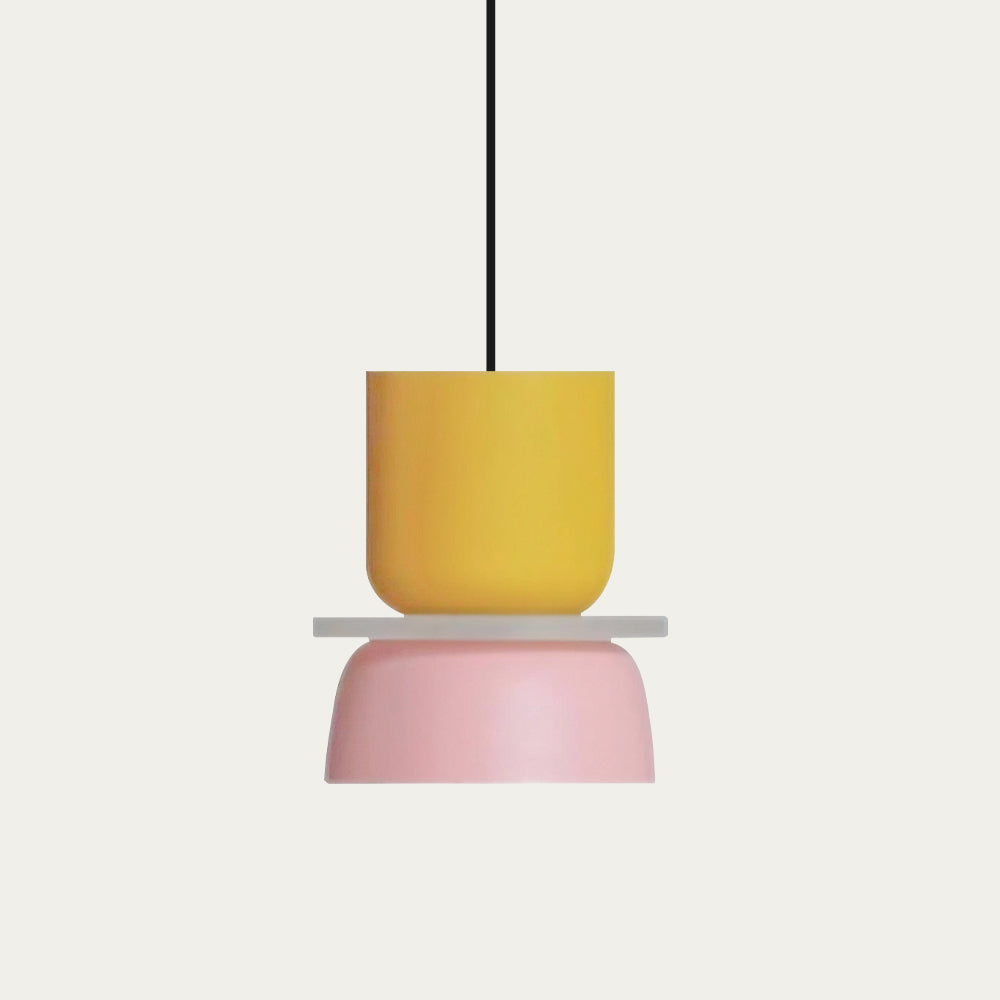 Nordic Dining Pendant Light – Colorful Bowls in Layered Design