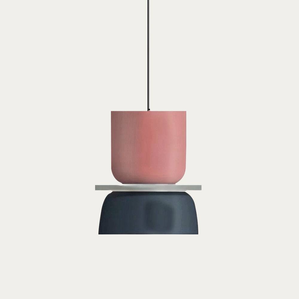 Nordic Dining Pendant Light – Colorful Bowls in Layered Design