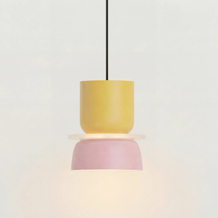 Nordic Dining Pendant Light – Colorful Bowls in Layered Design