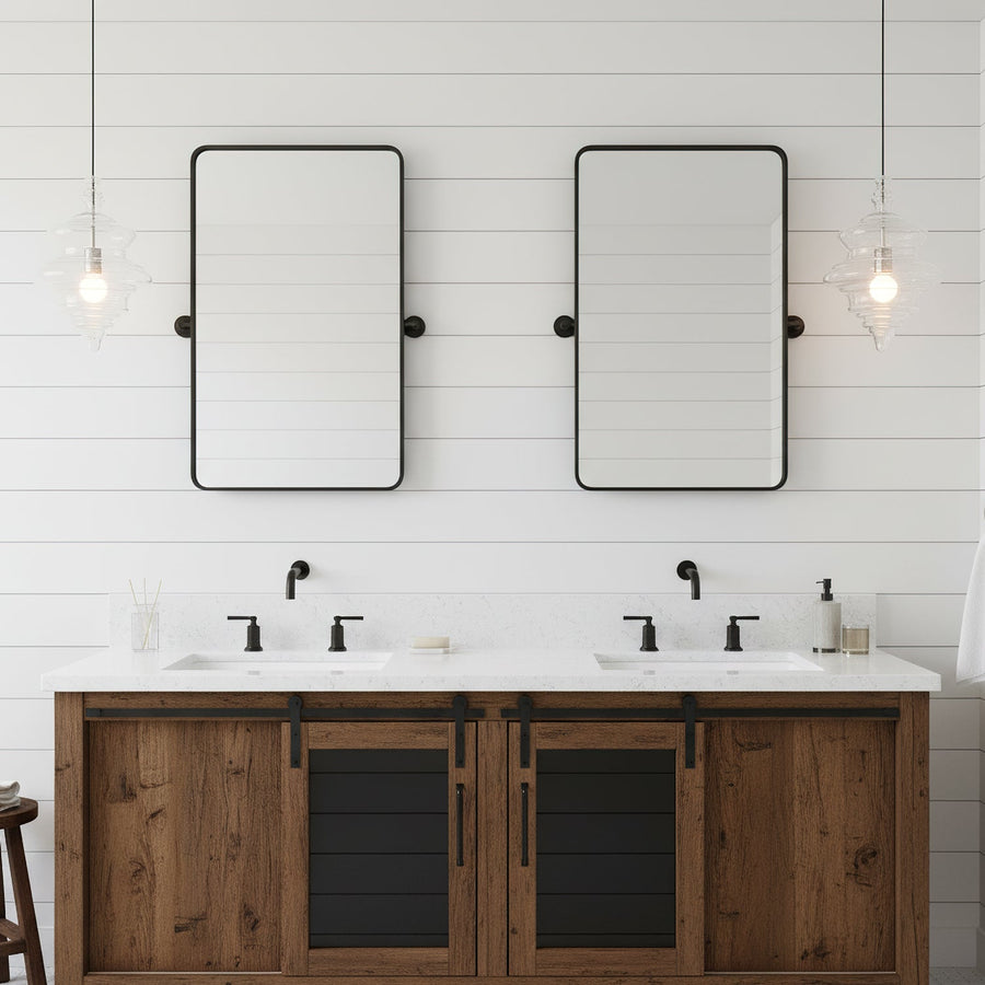 Metal and Glass Pendant Light – Elegant Design in Multiple Sizes
