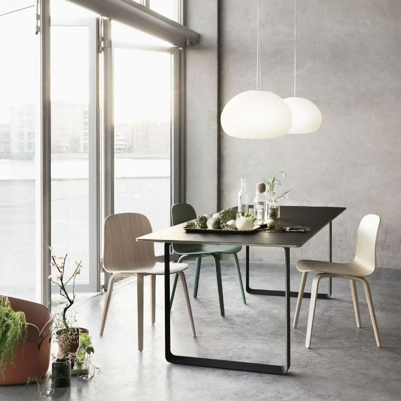 Opal Glass Pendant Light – Mushroom Design