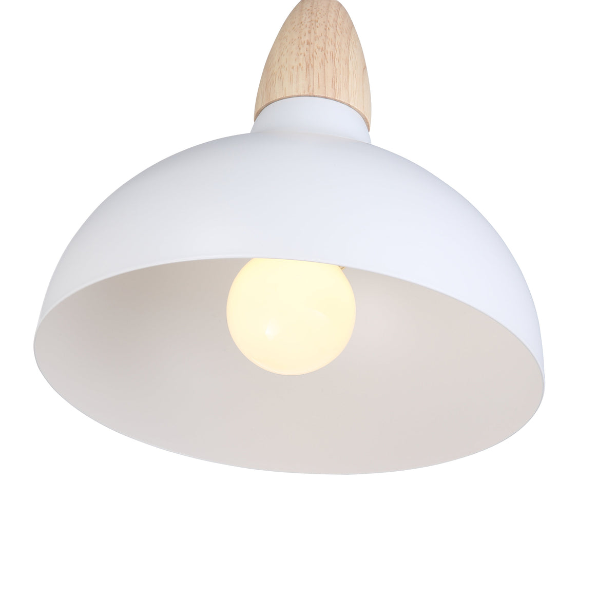 Pendant Light with Wood Detail – Compact Design