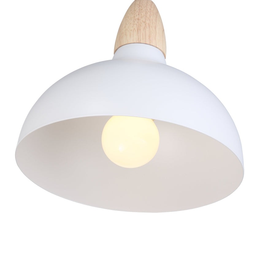 Pendant Light with Wood Detail – Compact Design