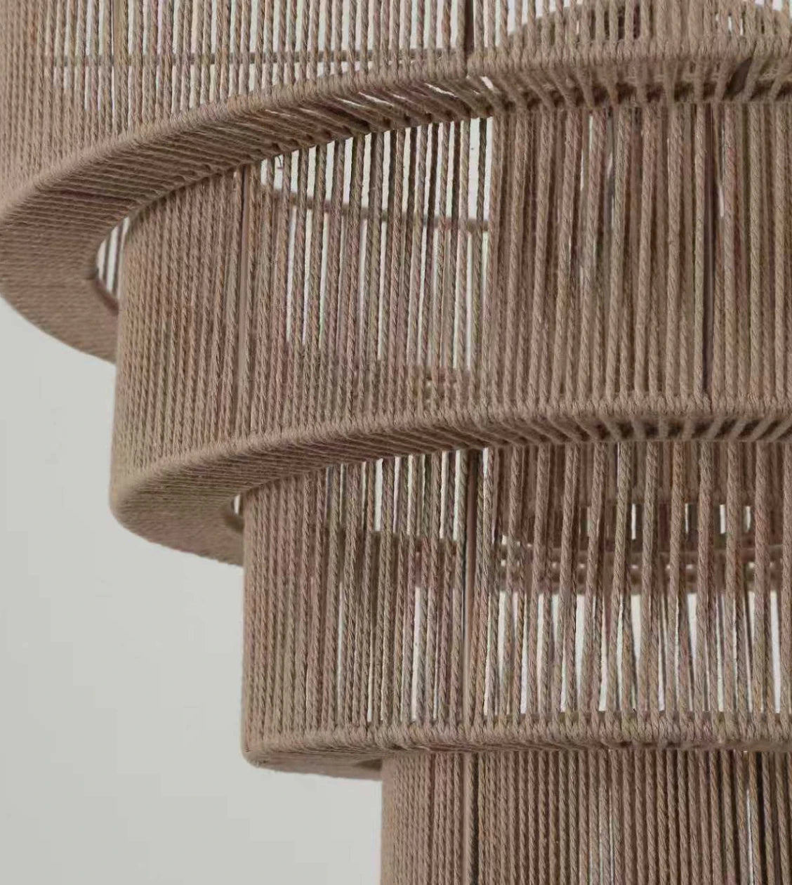 Rattan Dining Pendant Light – Sculptural Layered Design