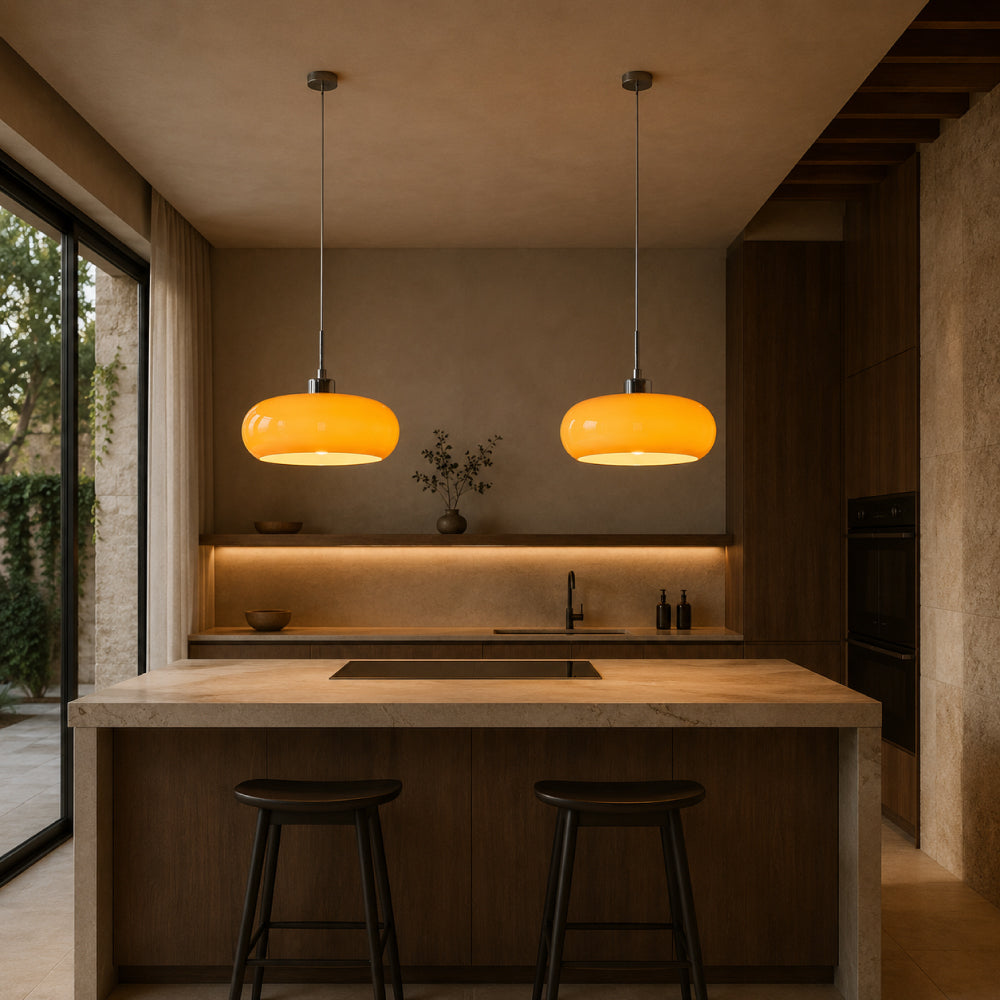 Retro Pendant Light – Elegant Glass Design for the Dining Table