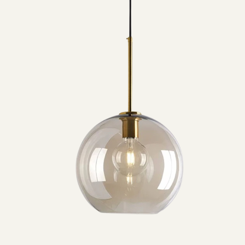 Smoked Glass Pendant Light – Scandinavian Design in Multiple Shapes