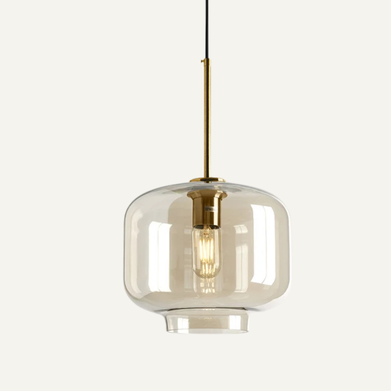 Smoked Glass Pendant Light – Scandinavian Design in Multiple Shapes