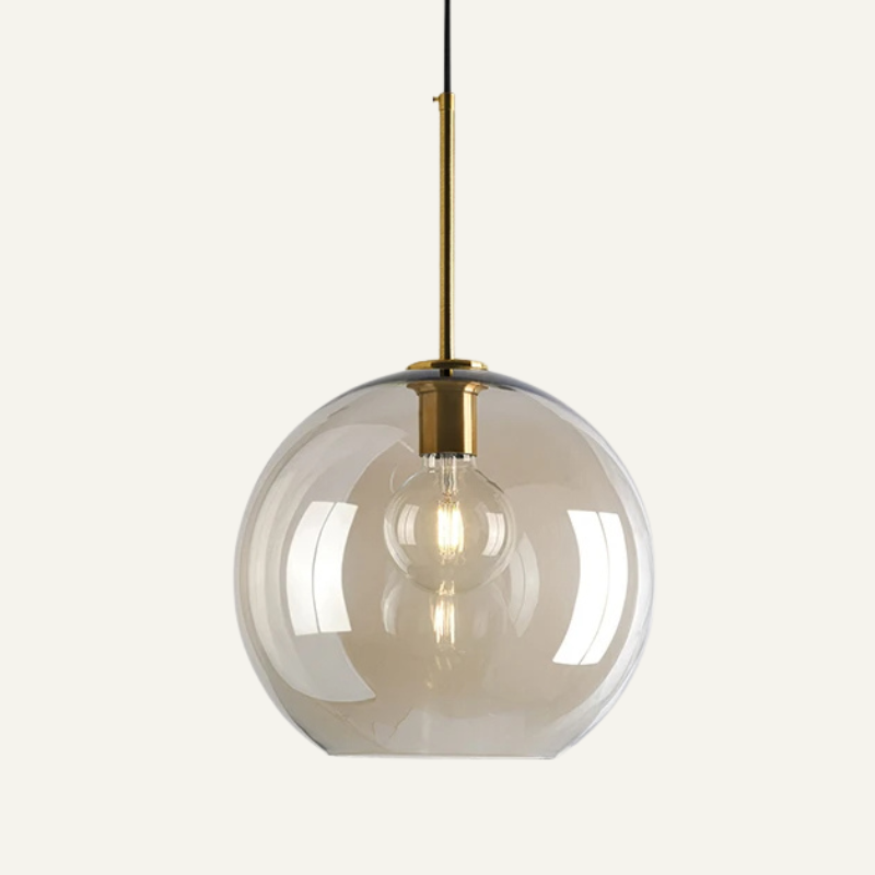 Smoked Glass Pendant Light – Scandinavian Design in Multiple Shapes