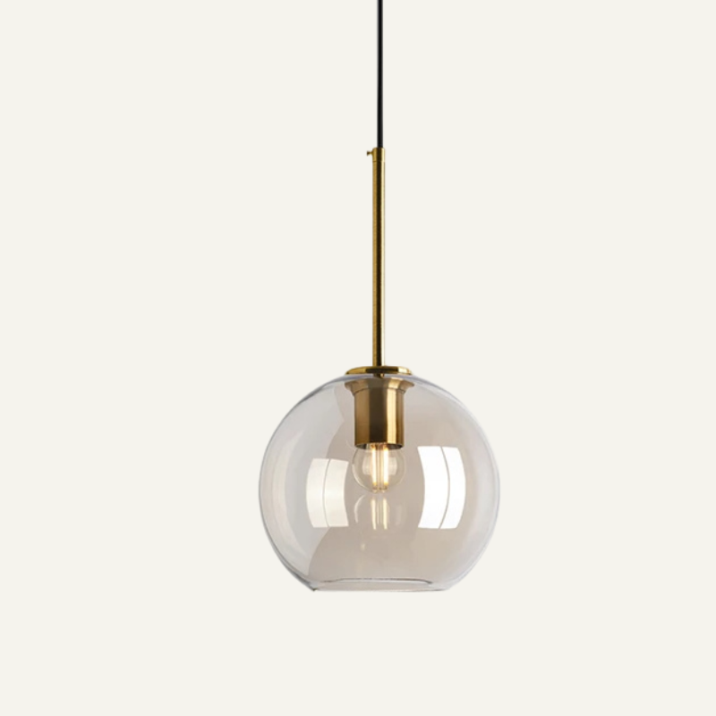 Smoked Glass Pendant Light – Scandinavian Design in Multiple Shapes