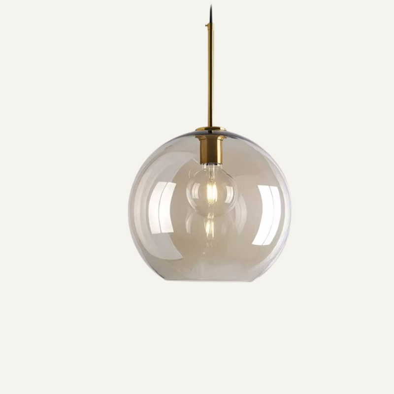 Smoked Glass Pendant Light – Scandinavian Design in Multiple Shapes