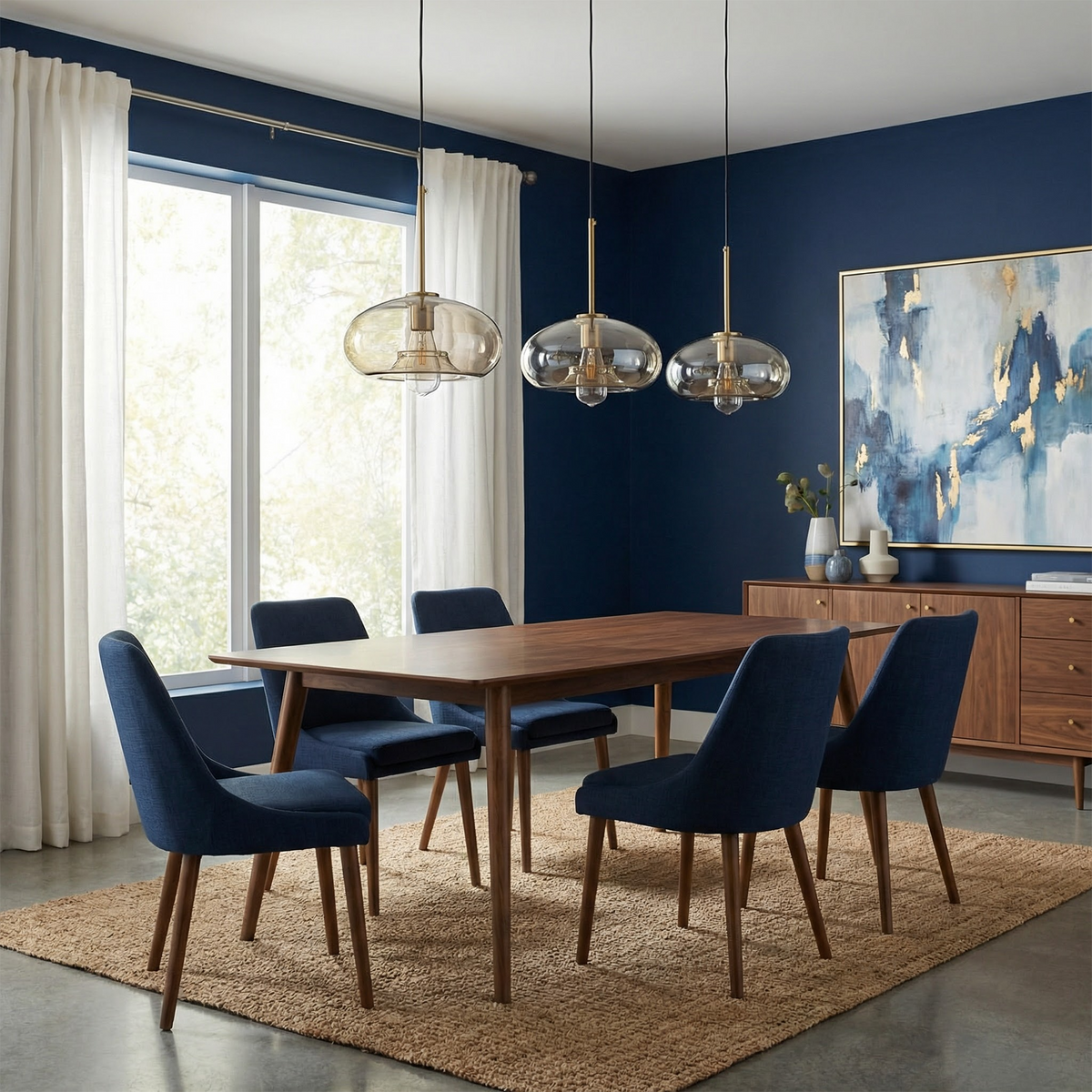 Smoked Glass Pendant Light – Scandinavian Design in Multiple Shapes