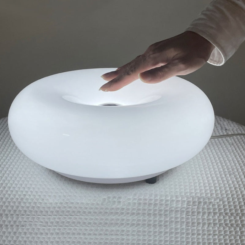 Round Glass Wall Light – Dimmable with Modern Design and Metal Frame