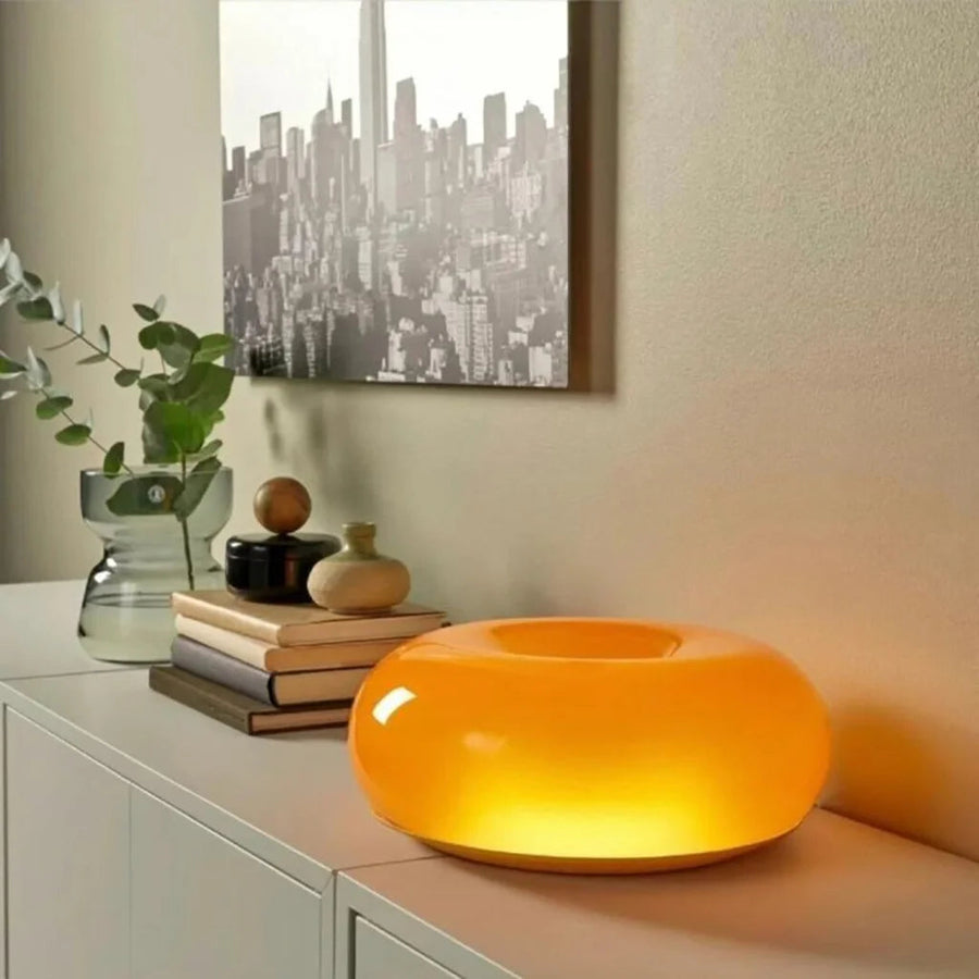 Round Glass Wall Light – Dimmable with Modern Design and Metal Frame