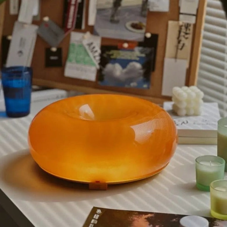 Round Glass Wall Light – Dimmable with Modern Design and Metal Frame