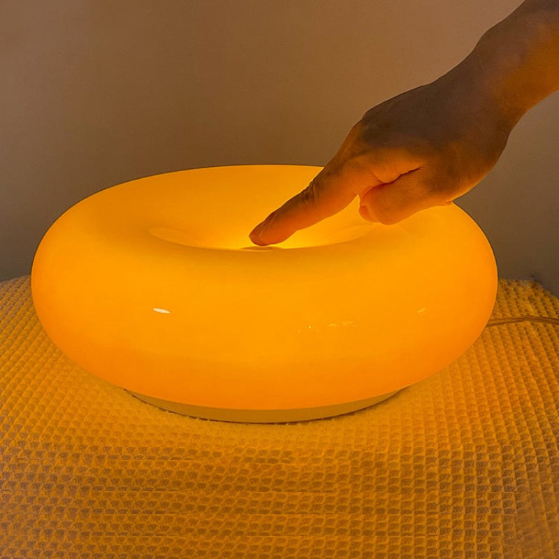 Round Glass Wall Light – Dimmable with Modern Design and Metal Frame