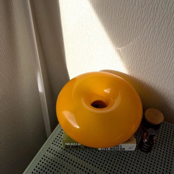 Round Glass Wall Light – Dimmable with Modern Design and Metal Frame