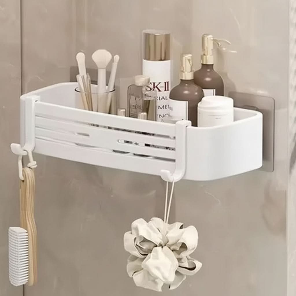 Self-Adhesive Aluminum Bathroom Shelf – No Drilling, Rustproof and Waterproof