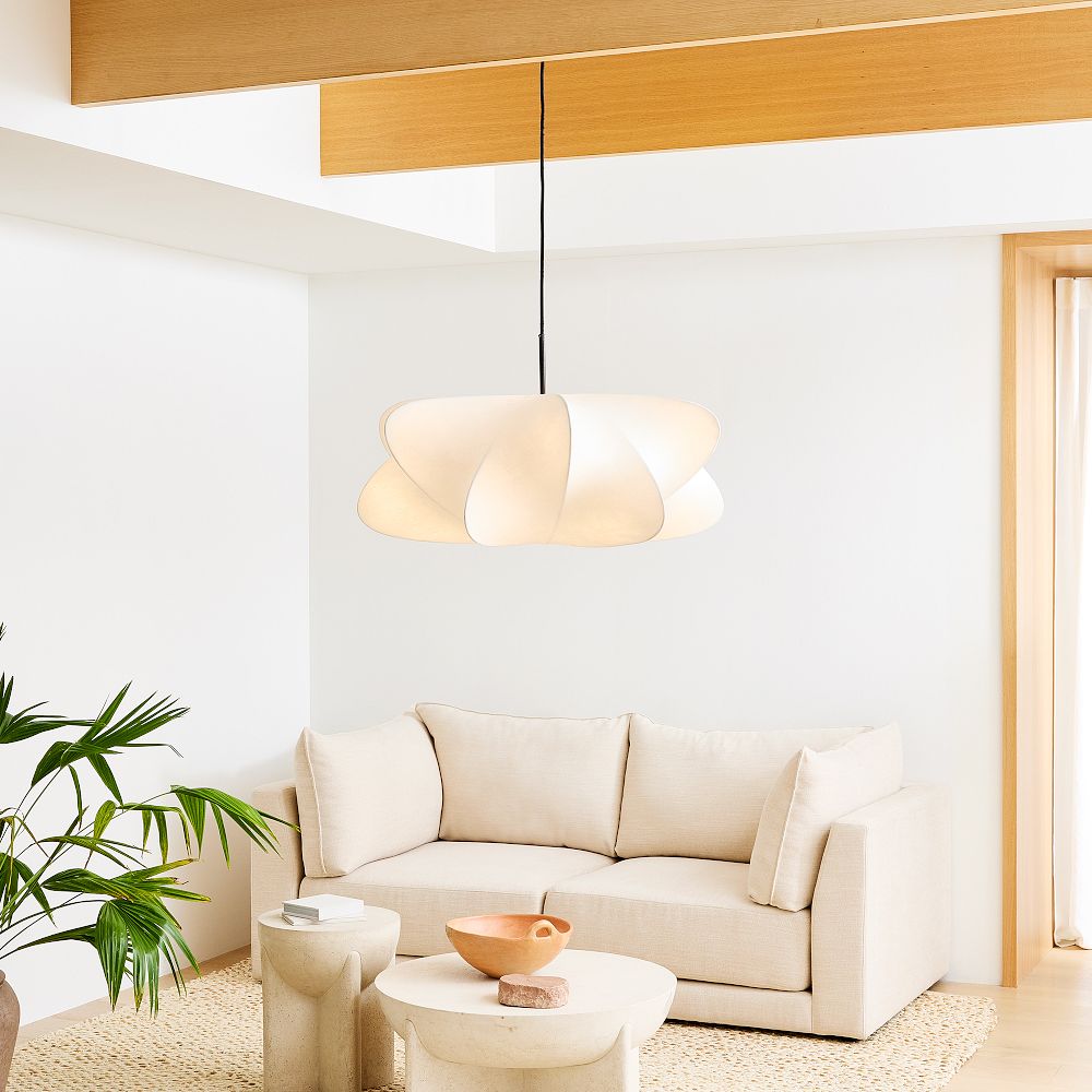 Silk Pendant Light – Cloud Design with Adjustable Height