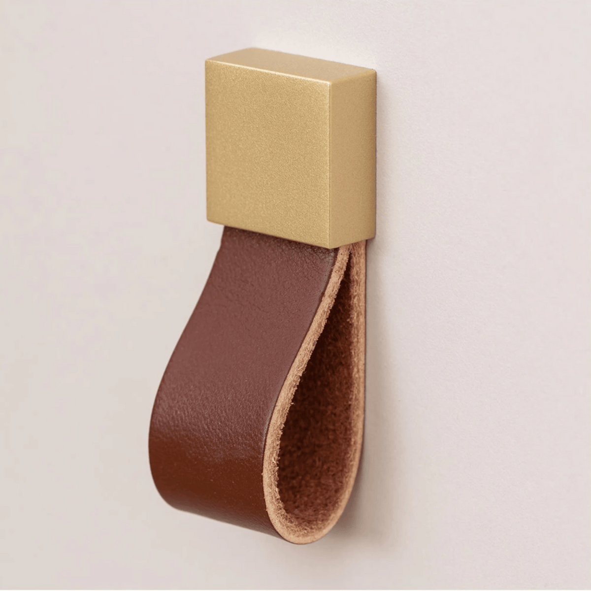 Zinc Alloy and Leather Cabinet Handle – Vintage Furniture Hardware