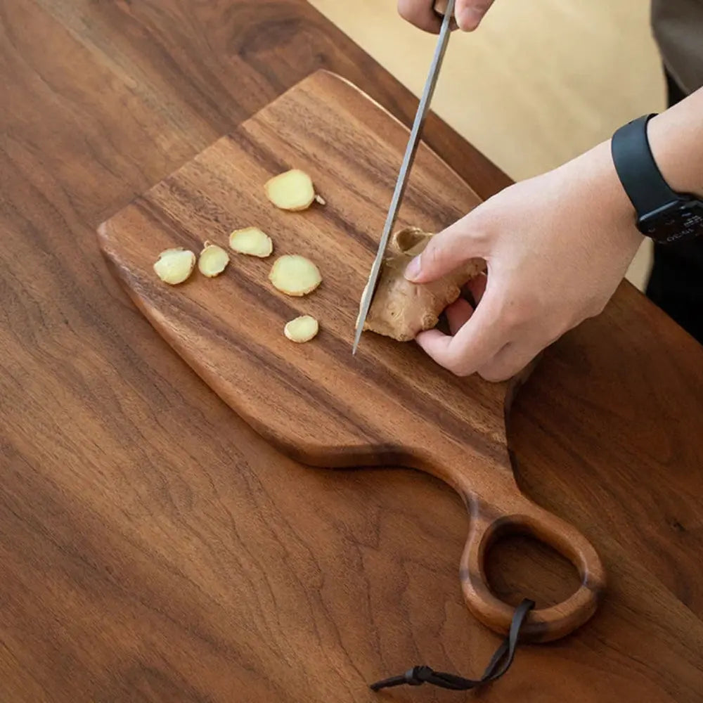 Wooden Cutting Board – 2-Piece Set with Loop Handles for Hanging