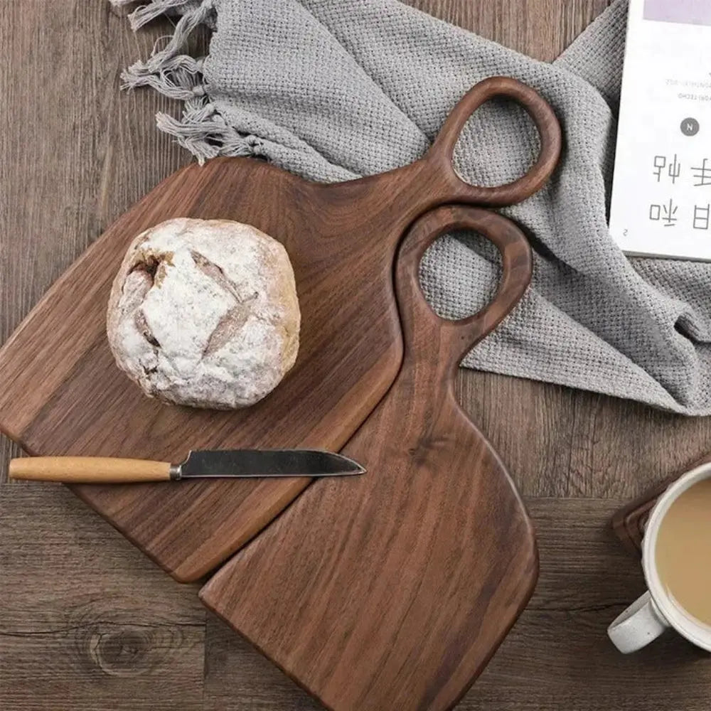 Wooden Cutting Board – 2-Piece Set with Loop Handles for Hanging