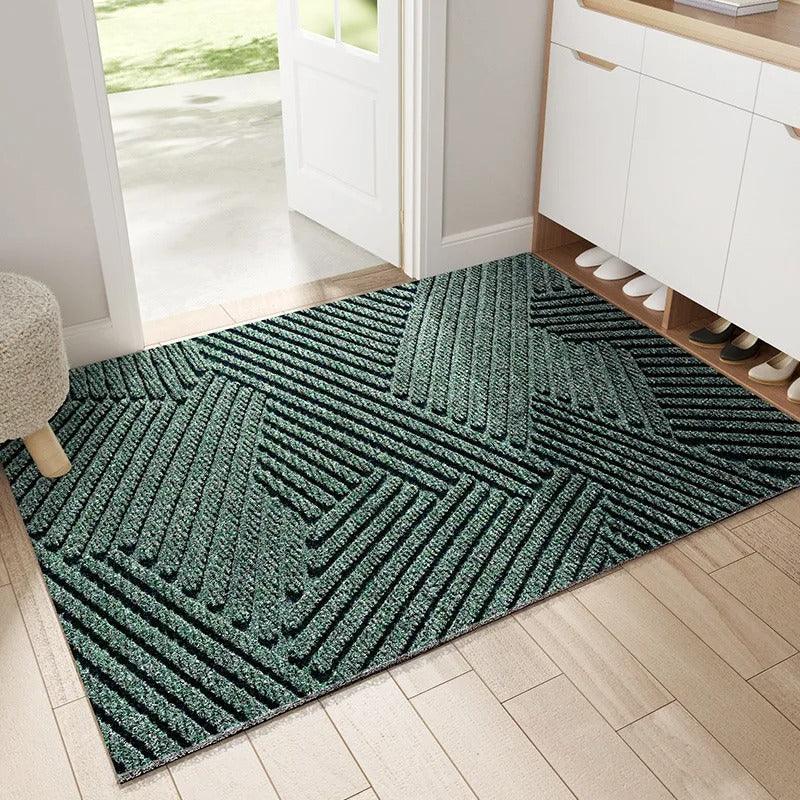 Non-Slip PVC Door Mat – Curved Line Pattern