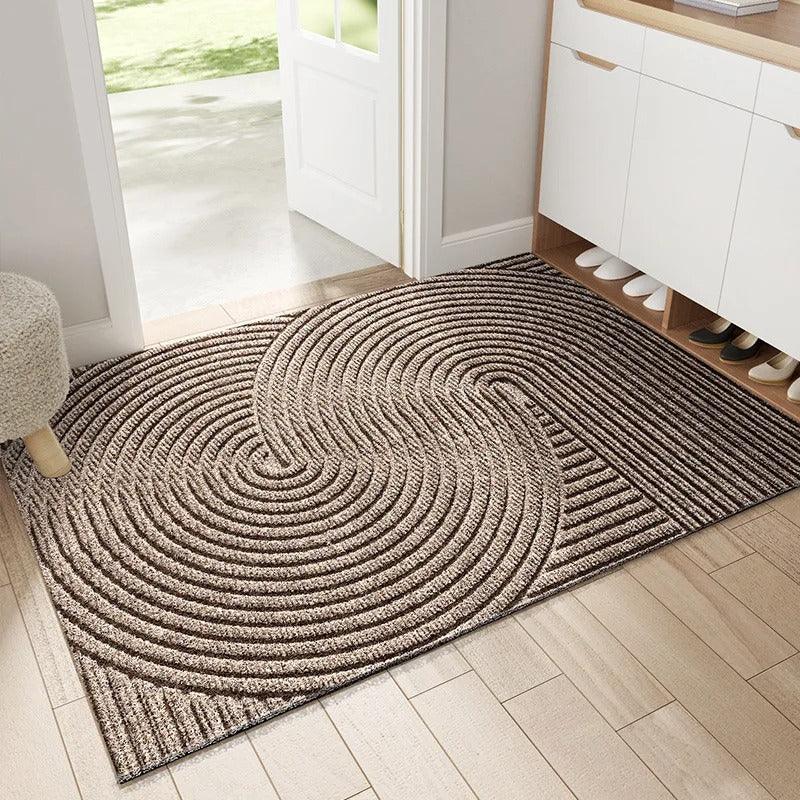 Non-Slip PVC Door Mat – Curved Line Pattern