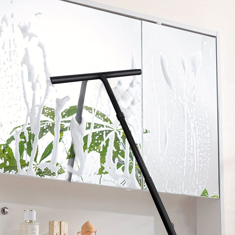 Telescopic Aluminum and Silicone Window and Shower Squeegee – Adjustable Up to 120 cm