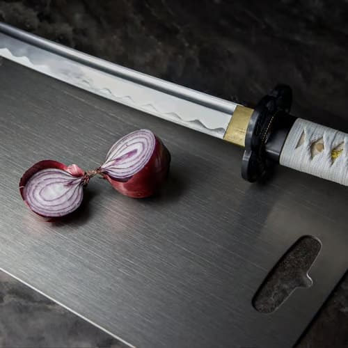 Titanium Stainless Steel Cutting Board – Antibacterial and Odor-Resistant