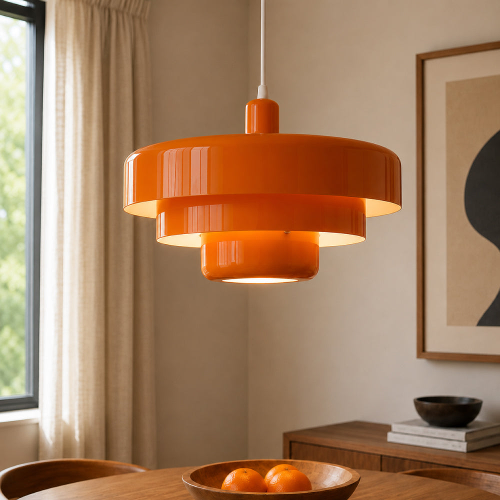 Three-Tier Bauhaus Pendant Light – Nordic Metal Fixture for Dining Tables