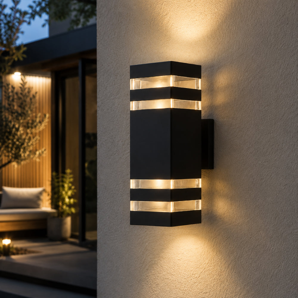 Aluminum Outdoor Wall Light – Up and Down Lighting with Modern Design