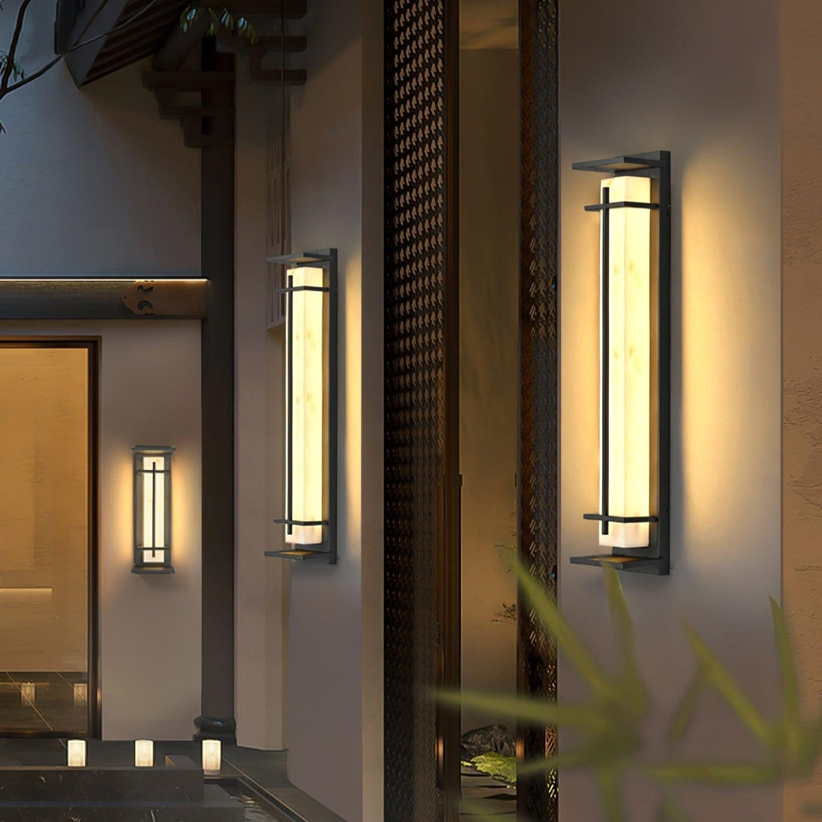 Stainless Steel Outdoor Wall Light – Waterproof Design with Frosted Diffuser