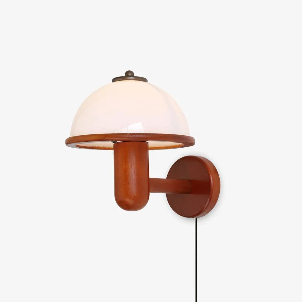Oak Mushroom Wall Light – For Living Room and Hallway