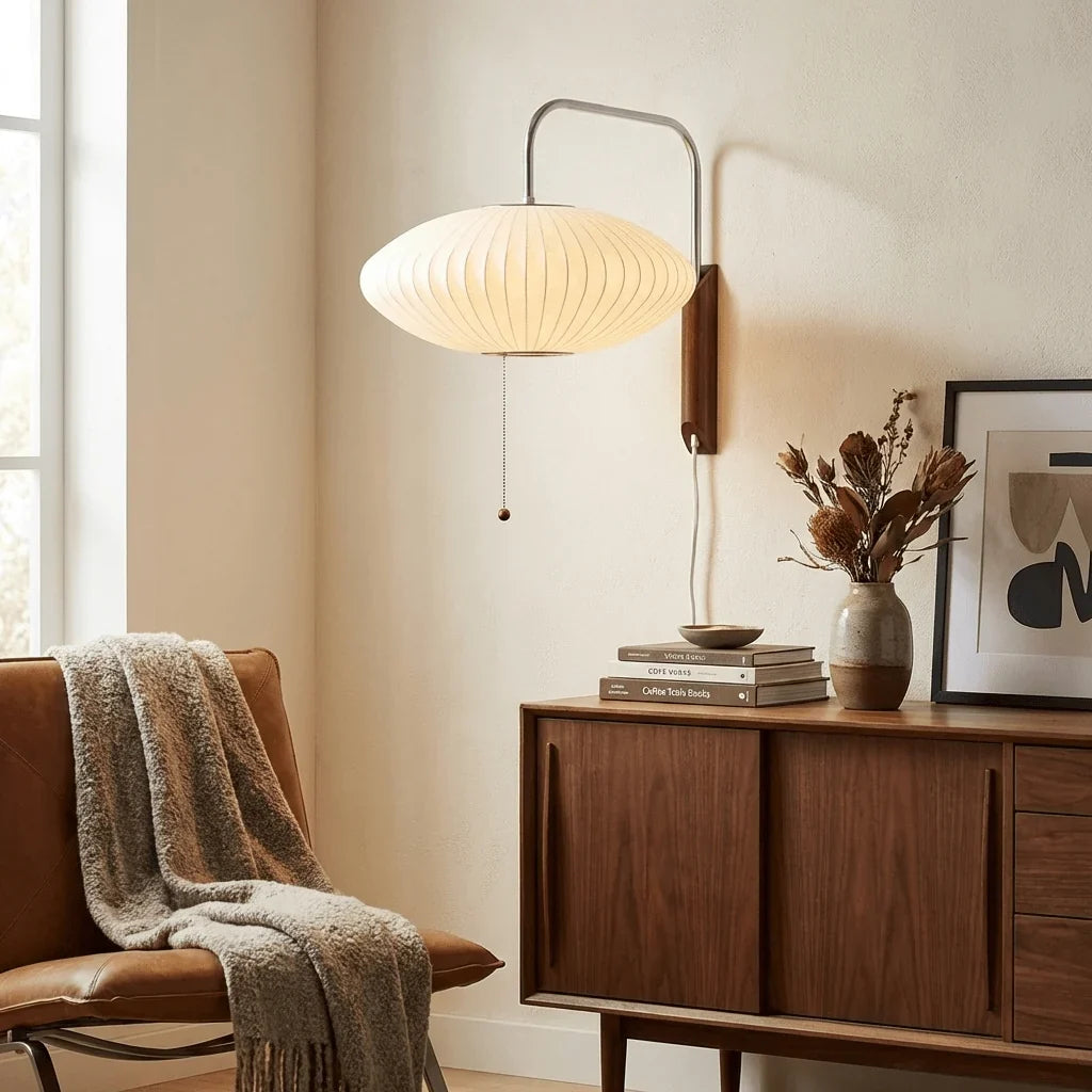 Metal Wall Light – Adjustable Arm with Plug-In Design