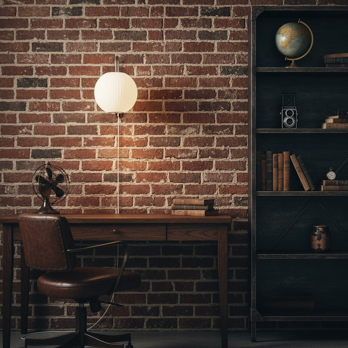 Metal Wall Light – Adjustable Arm with Plug-In Design