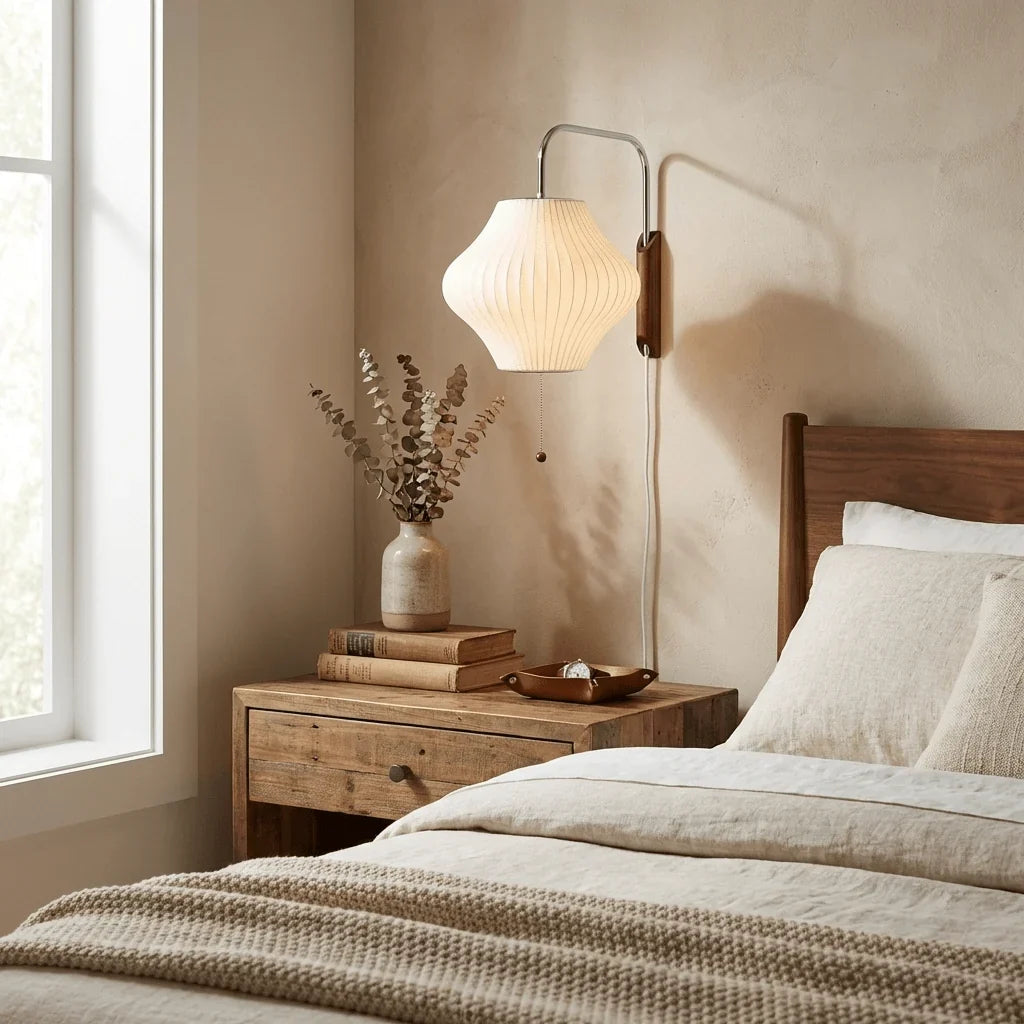 Metal Wall Light – Adjustable Arm with Plug-In Design