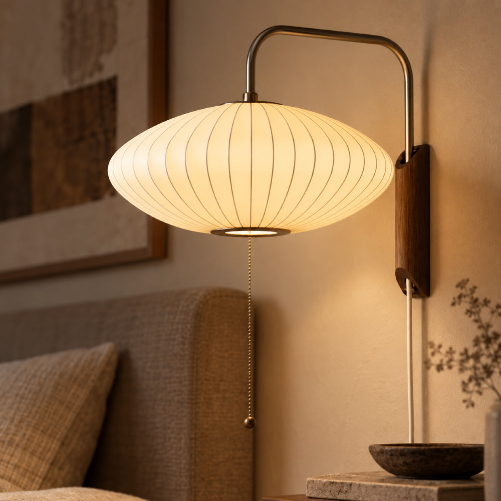 Metal Wall Light – Adjustable Arm with Plug-In Design
