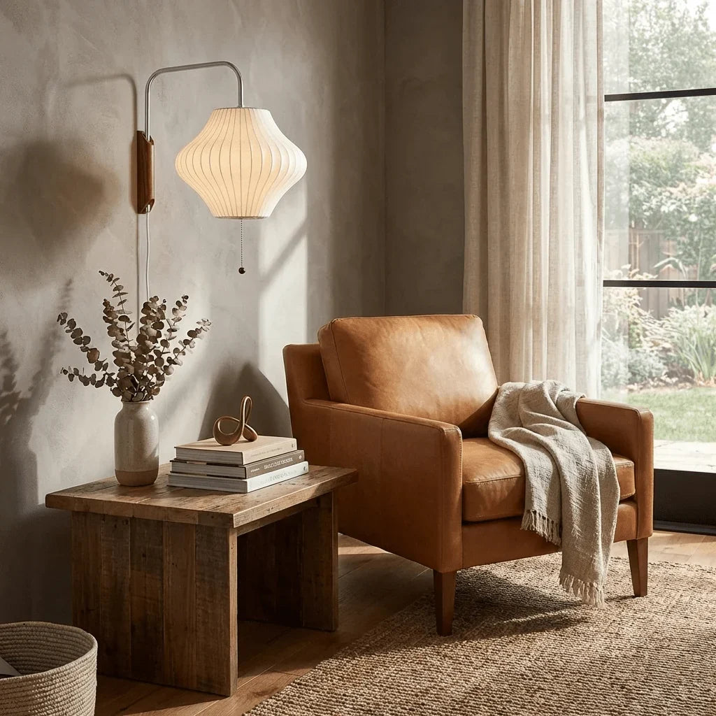 Metal Wall Light – Adjustable Arm with Plug-In Design
