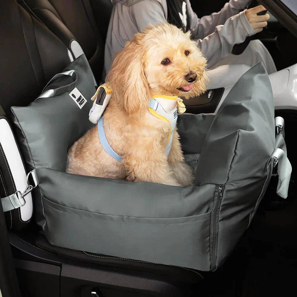 Waterproof Oxford Fabric Dog Bed – Safety Buckle and Non-Slip Base