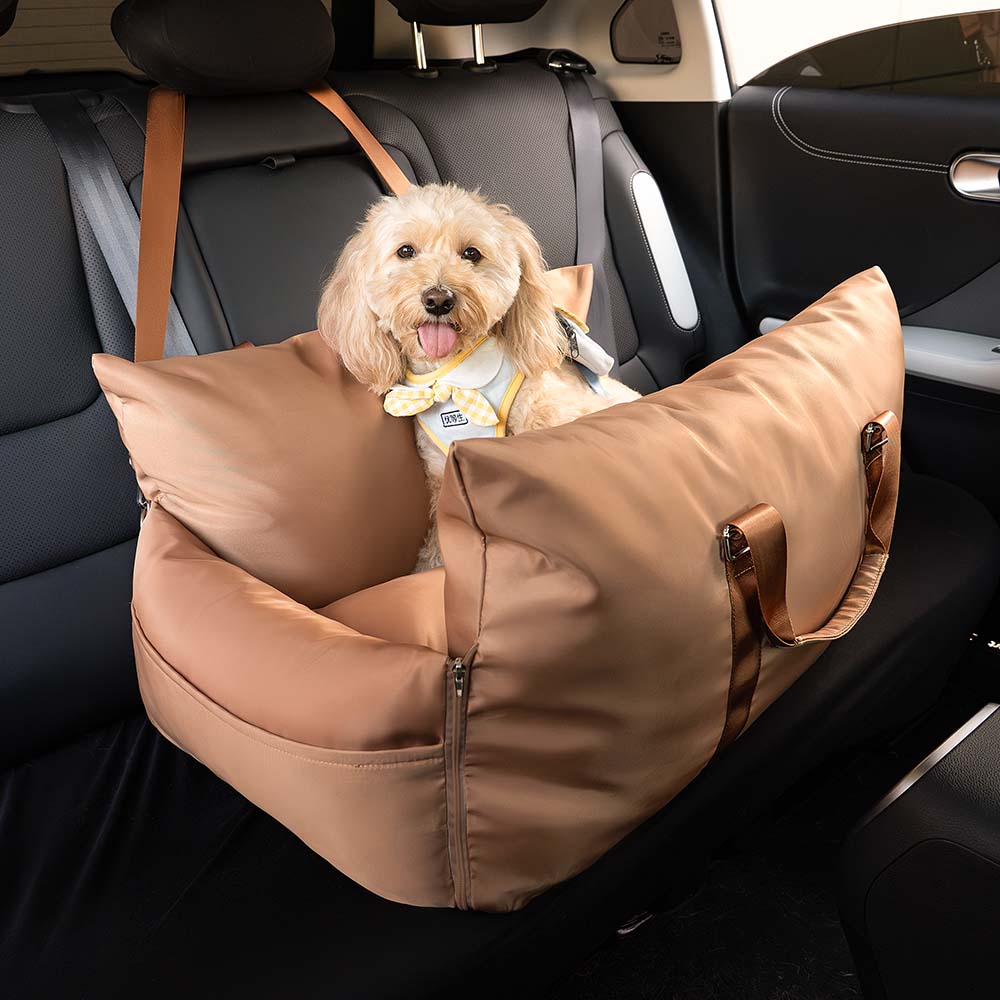 Waterproof Oxford Fabric Dog Bed – Safety Buckle and Non-Slip Base
