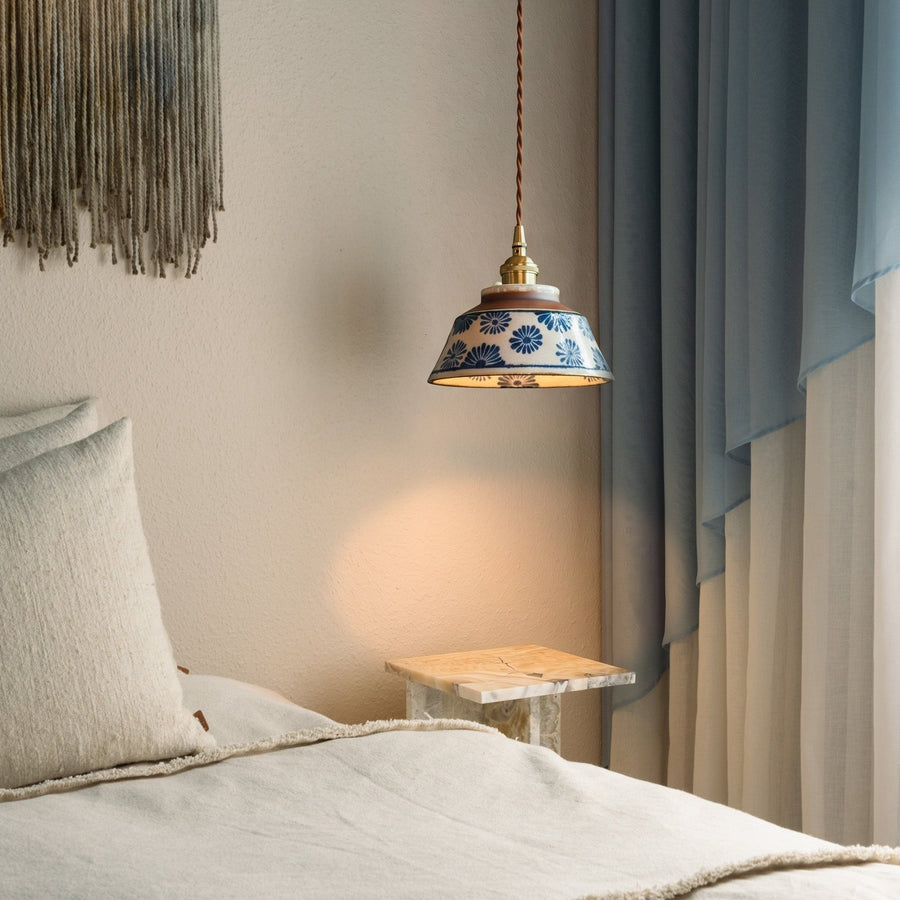 Vintage Ceramic Pendant Light