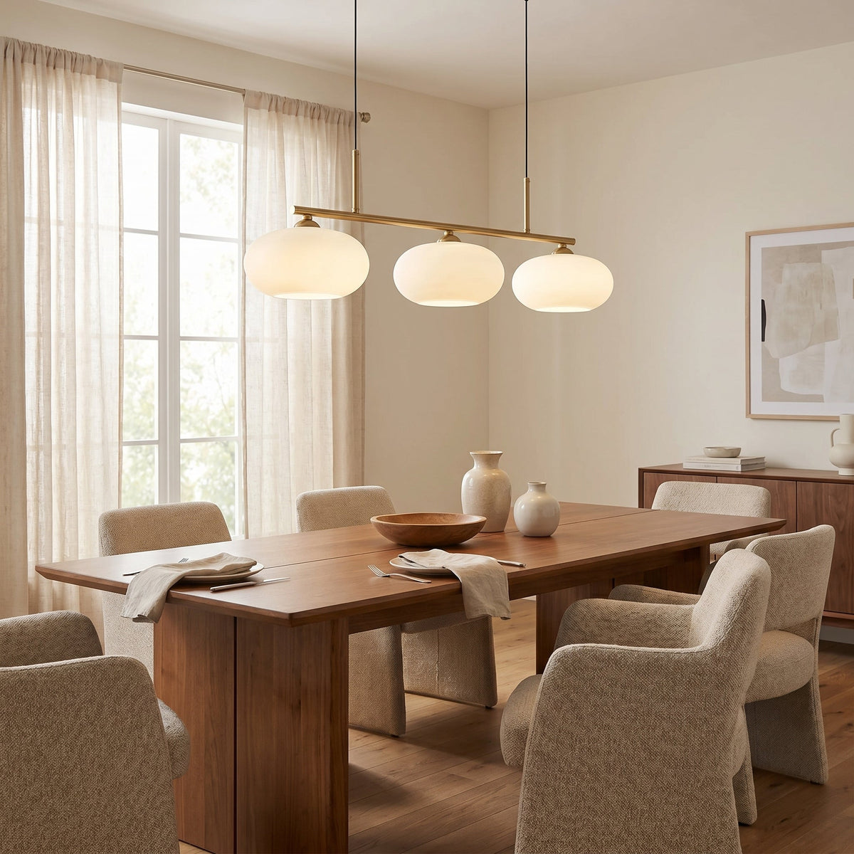3-Heads Bauhaus Pendant Light