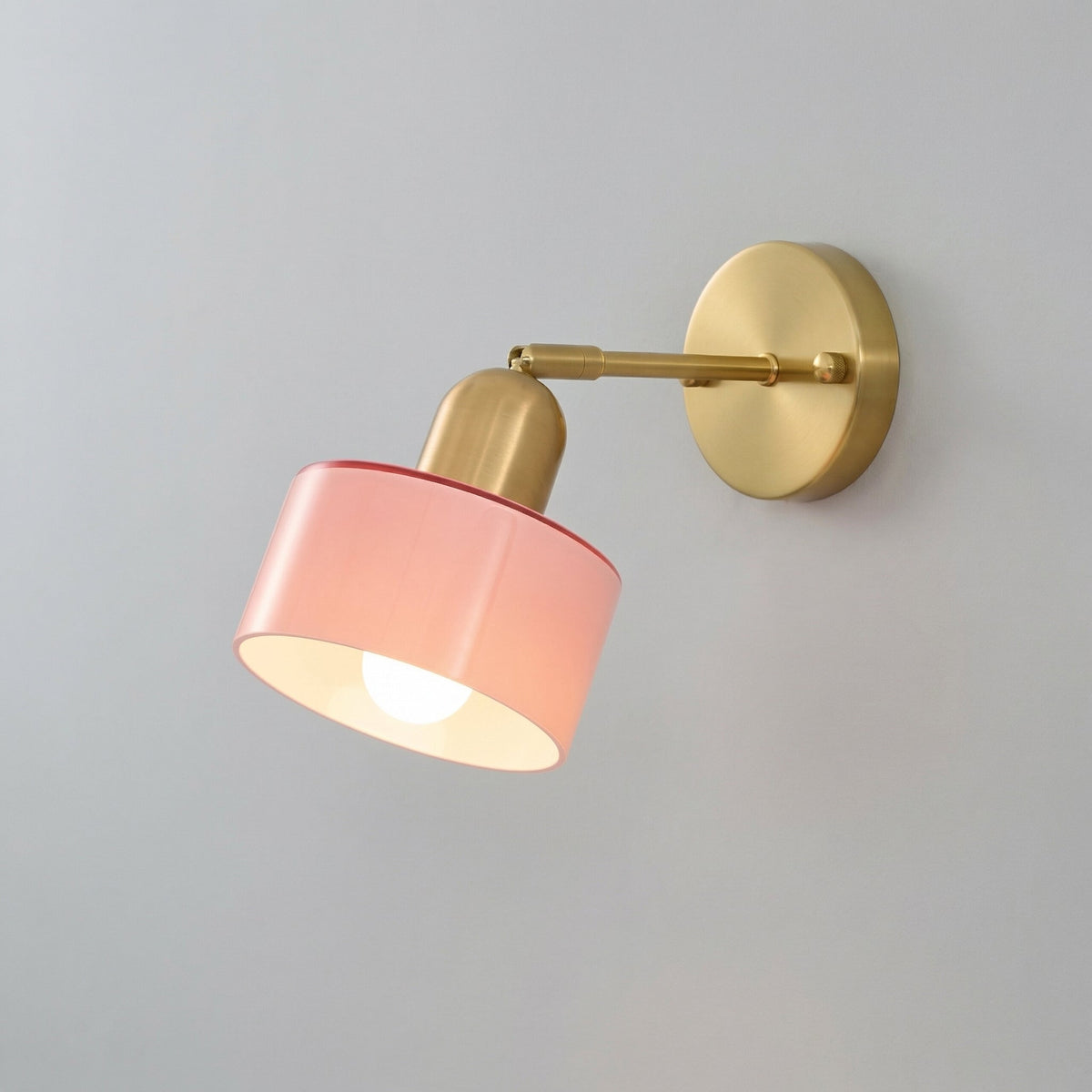 Colored Glass Bauhaus Wall Light